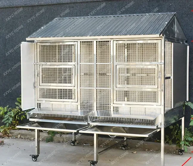 Outdoor Rainproof and Sun Protection Large  Automatic Fall Cage for Egg Chicken Duck Coop Goose