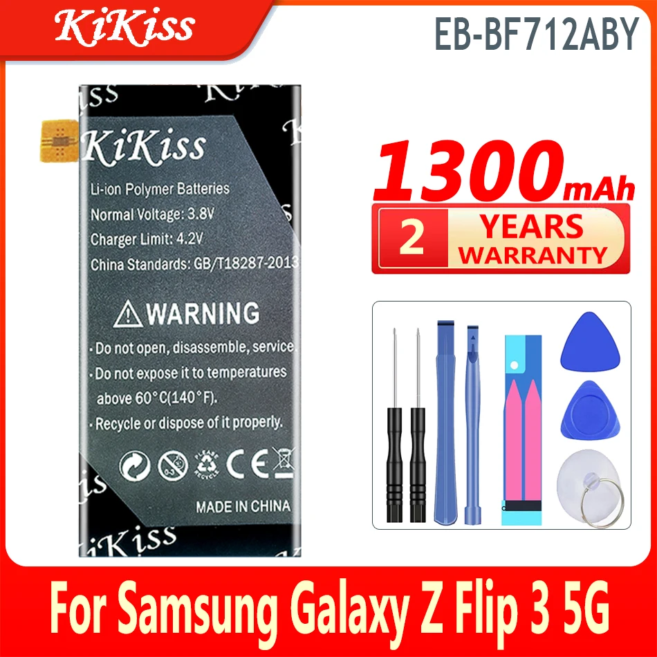 EB-BF711ABY EB-BF712ABY Battery For Samsung Galaxy Z Flip 3 Flip3 5G F711 F711B F712 SM-F711B Batteries + Tools