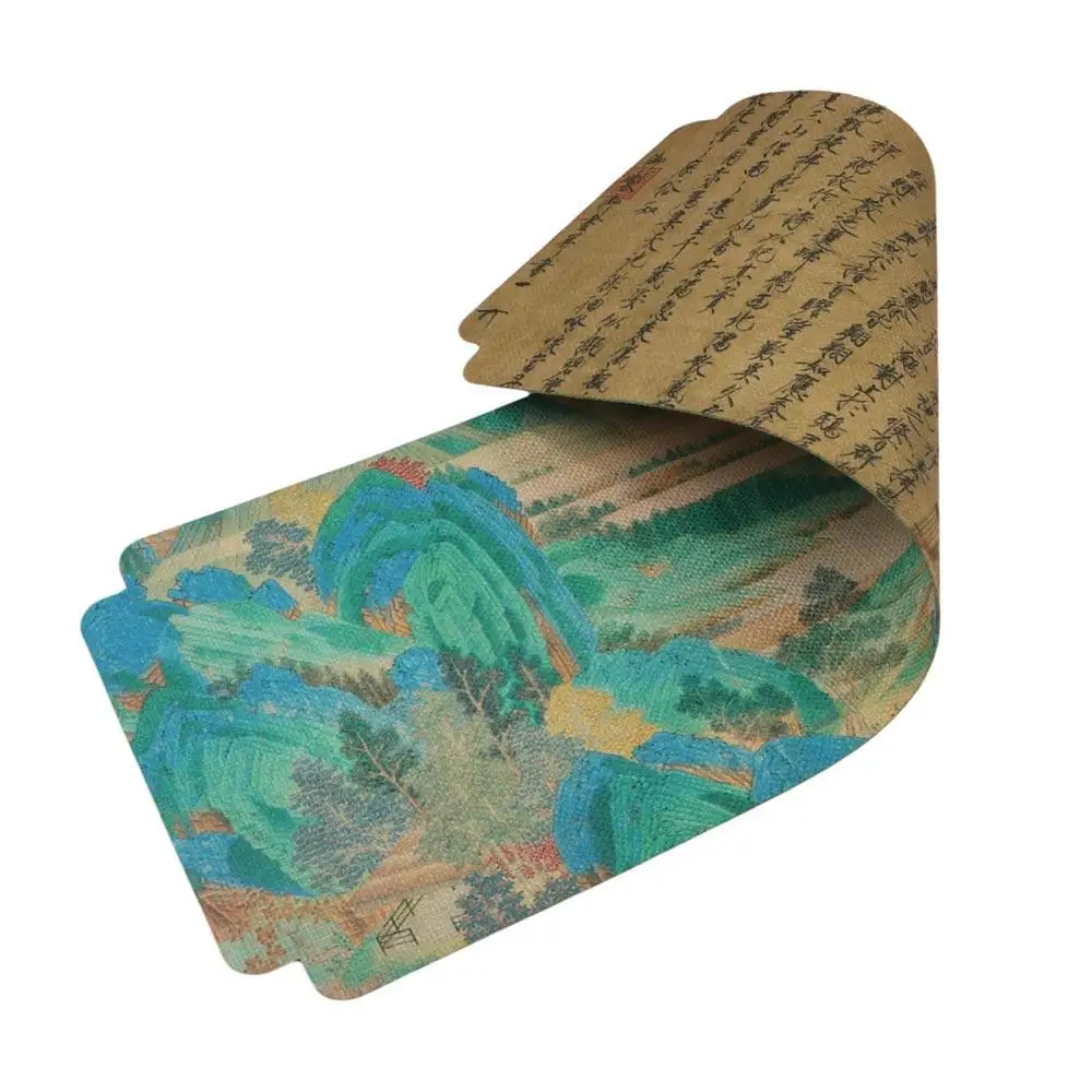 Chinese Style Chinese Tea Towel Ancient Painting Waterproof Tea Cloth Cloth Double-sided Tea Cushion Teahouse