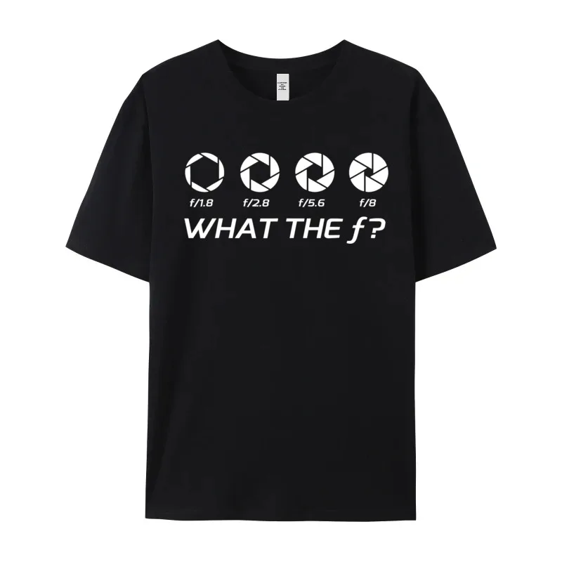 Tops Tees T-Shirt Funny Photography Aperture F Stops Christmas Short Sleeve 100% Cotton O-Neck Women's Tshirts Normal Funny