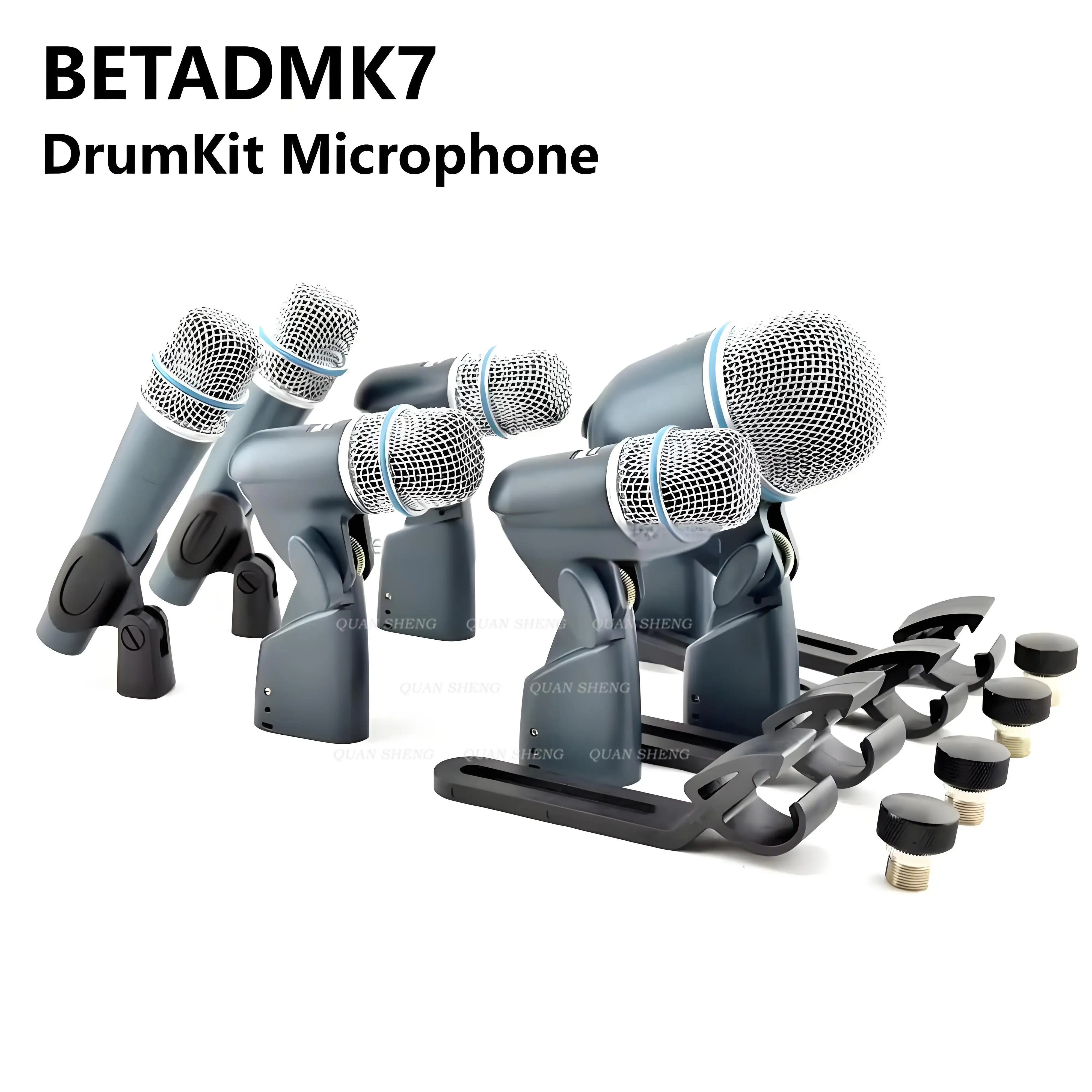 2025 Drum Microphone Kit Professional 7 Piece Set Instrument Microphone for Bass Amp Toms Snare view 4