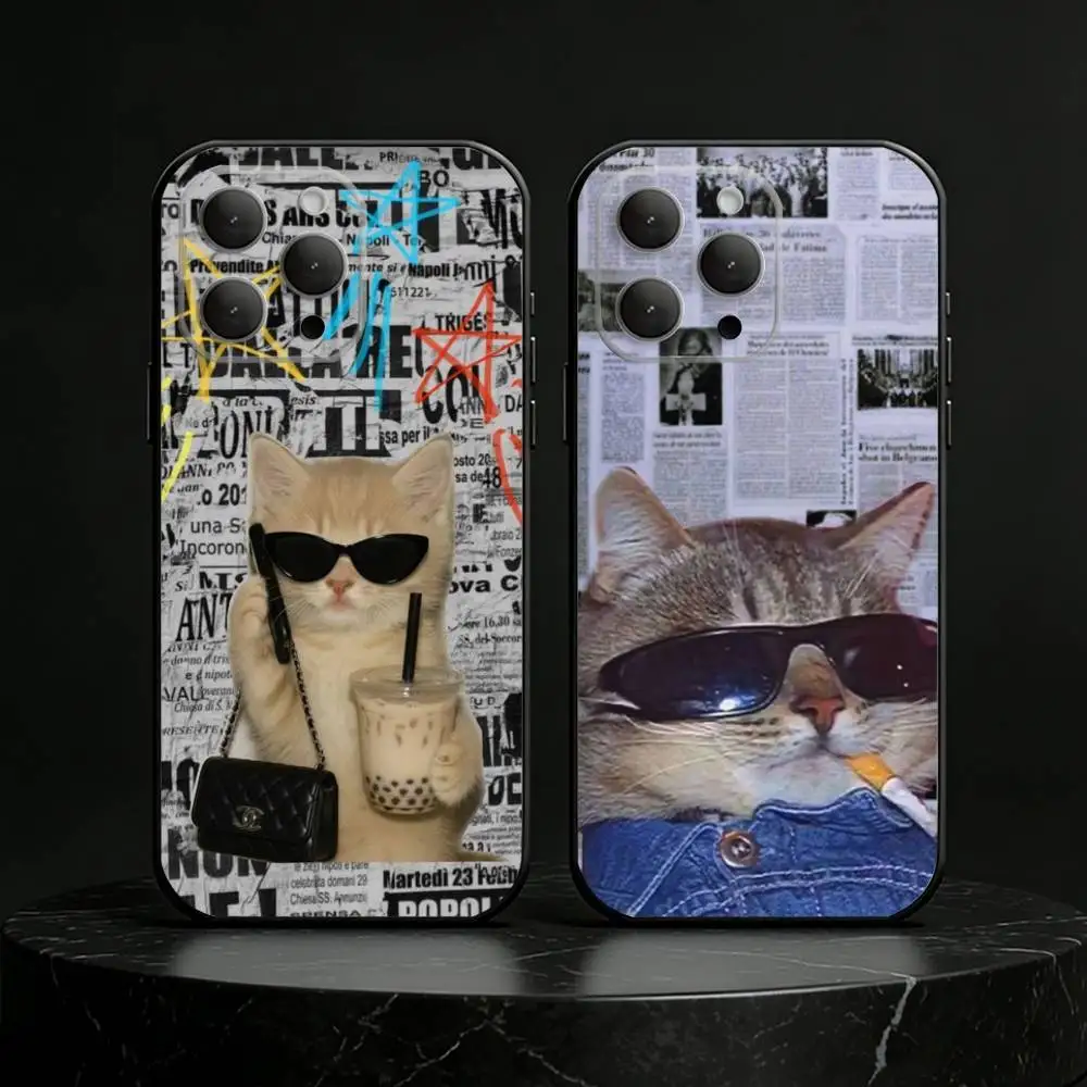 

Colorful S-Sardine L-Lobster Fish Phone Case Silicone black Soft For IPhone 17,16,15,14,13,12,11,SE,Plus Pro Max