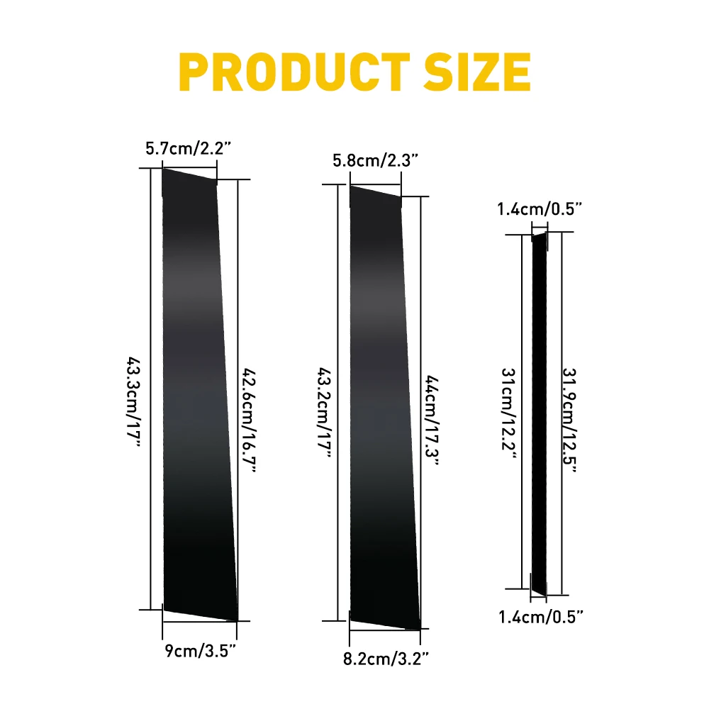 6Pcs Gloss Black Pillar Posts For Toyota Camry 2012 2013 2014 2015 2016 2017 Accessories Door Window Trim Cover BC Colum Sticker