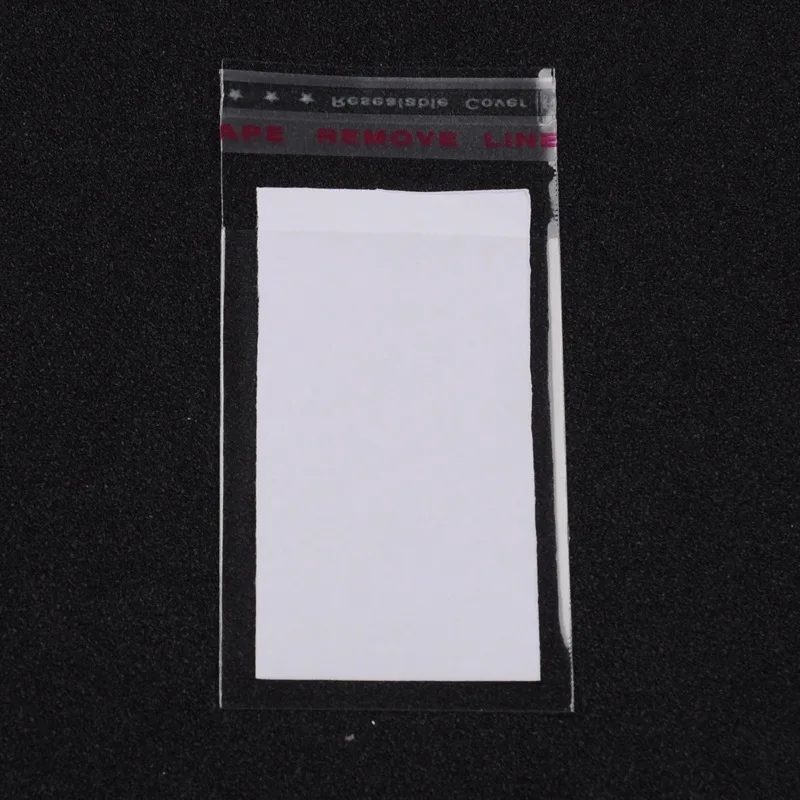 1000 pc Cellophane Bags Clear 6x4cm Unilateral Thickness: 0.035mm Inner Measure: 4x4cm