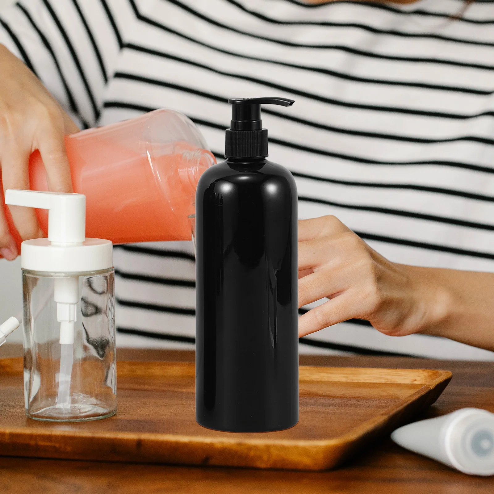 

4 Pcs Pump Bottle Dispensing Body Oil Dispenser Lotion Bottles Emulsion Refillable Large Shampoo Press