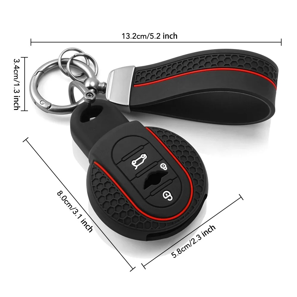 غطاء حماية لمفتاح السيارة من السيليكون لسيارات BMW Mini COOPERS ONE JCW F56 F55 F54 F57 F60 R55 R56 R57 R58 R59 R60 S Roadster