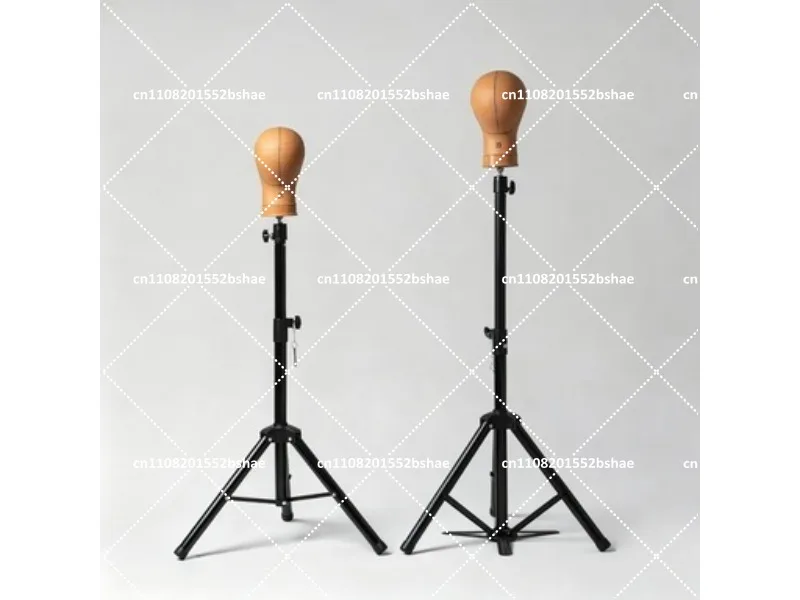 Wig Practice Head for Hair Styling Trimming, Cosplay Hairstyle Design, Mannequin Head with Needle Tip Display Stand