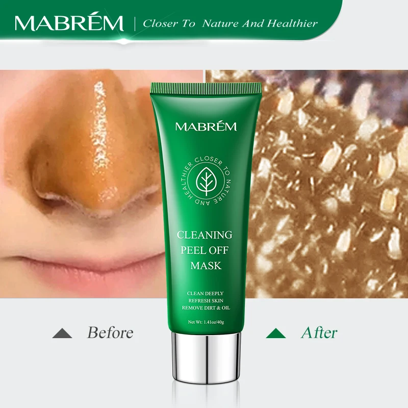 MABREM Yurong Mask Whitening Moisturizing Acne Removal  Exfoliating Oil Mild  Non-irritating 2pcs Deep Cleaning Peeling Mask