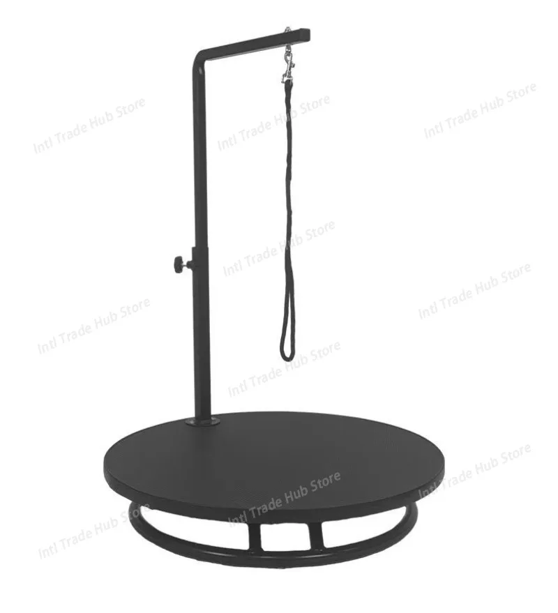 Manual Lift Anti-Slip Anti-Static Foldable Pet Grooming Table for Trimming Rotatable PVC countertop Anti-slip and easy to clean