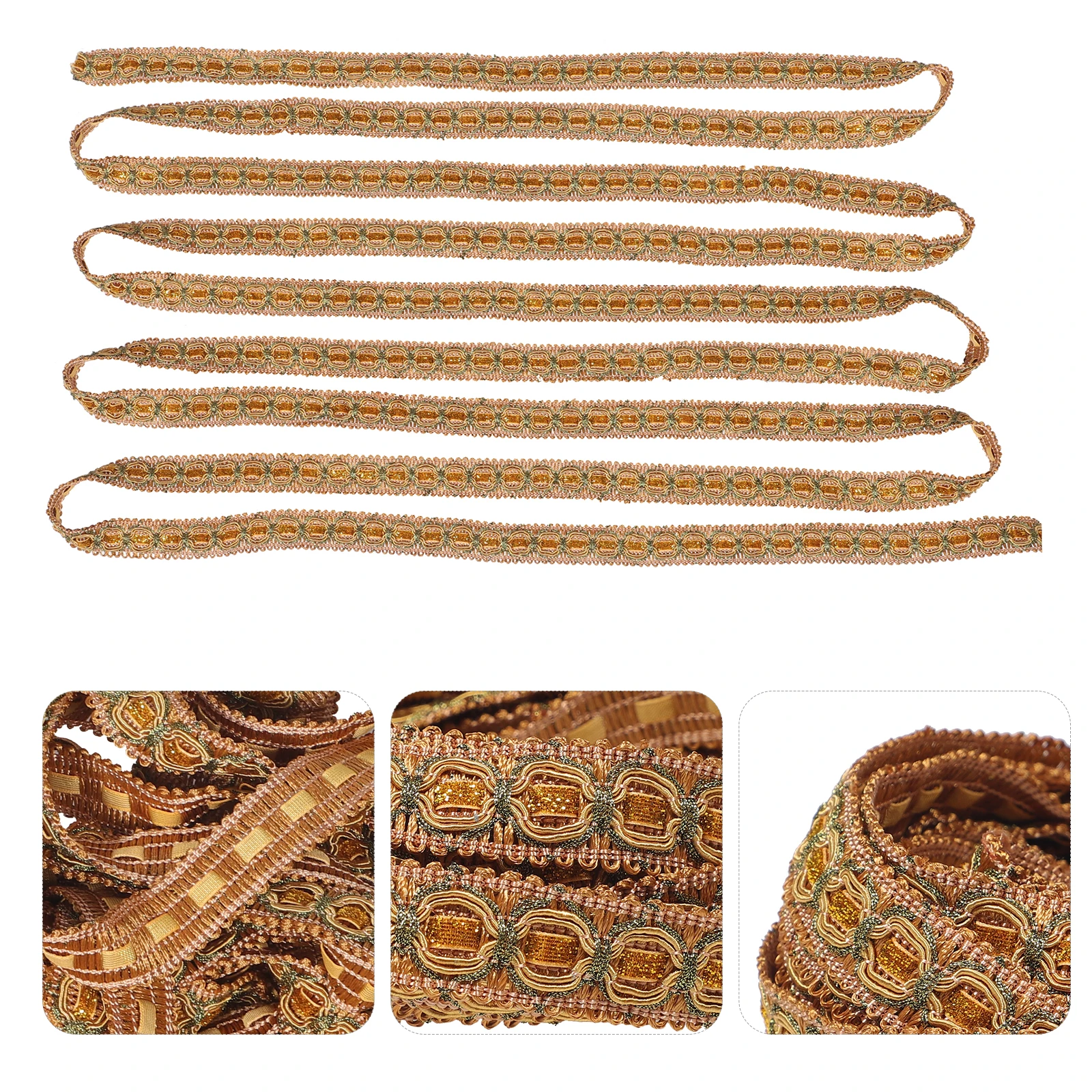 

Elegant Lace Trim Retro Lace Decor Stretch Fabric Trim For Sewing Clothing Diy Ribbon Curtains Craft Accessories Fabric
