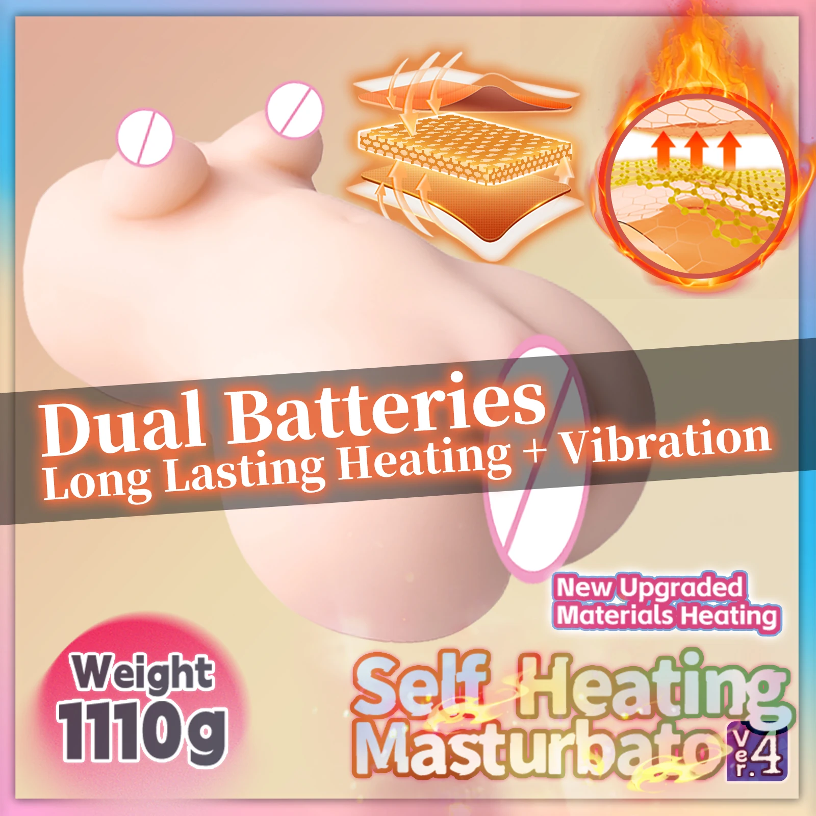 YUU Automatic Heating Male Masturbator VER.4 with 8 Vibrating Artificial Vagina Heated Sex Doll Masturbators Toys for Adults 18 view 2