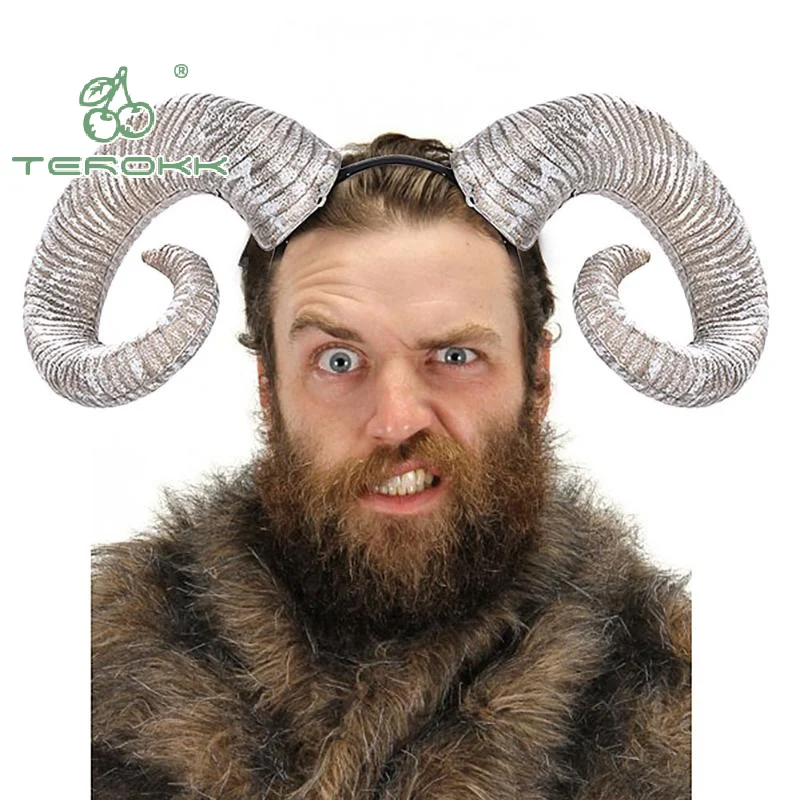 

Аксессуар для волос для косплея Demon Evil в стиле аниме, реквизит ручной работы на Хэллоуин, повязка на голову с овечьим рогом в стиле готической Лолиты