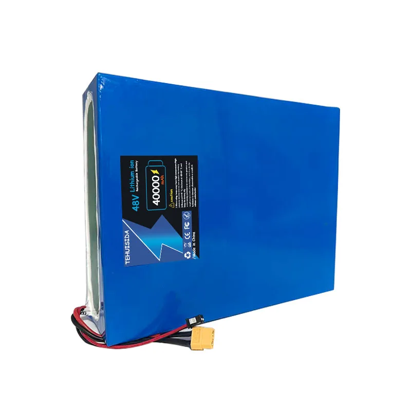 New 18650 Lithium Battery with Full Capacity 48V40Ah 13S10P Lithium Battery Suitable for 750-1500W