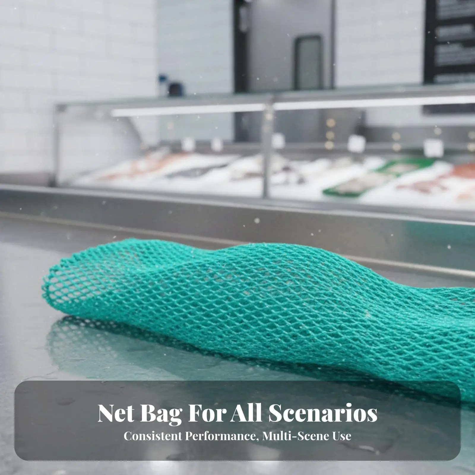Durable Mesh Fishing Net Pocket Handwoven Landing Net Bag for Daily Fishing Tool Replacement and Commercial Settings