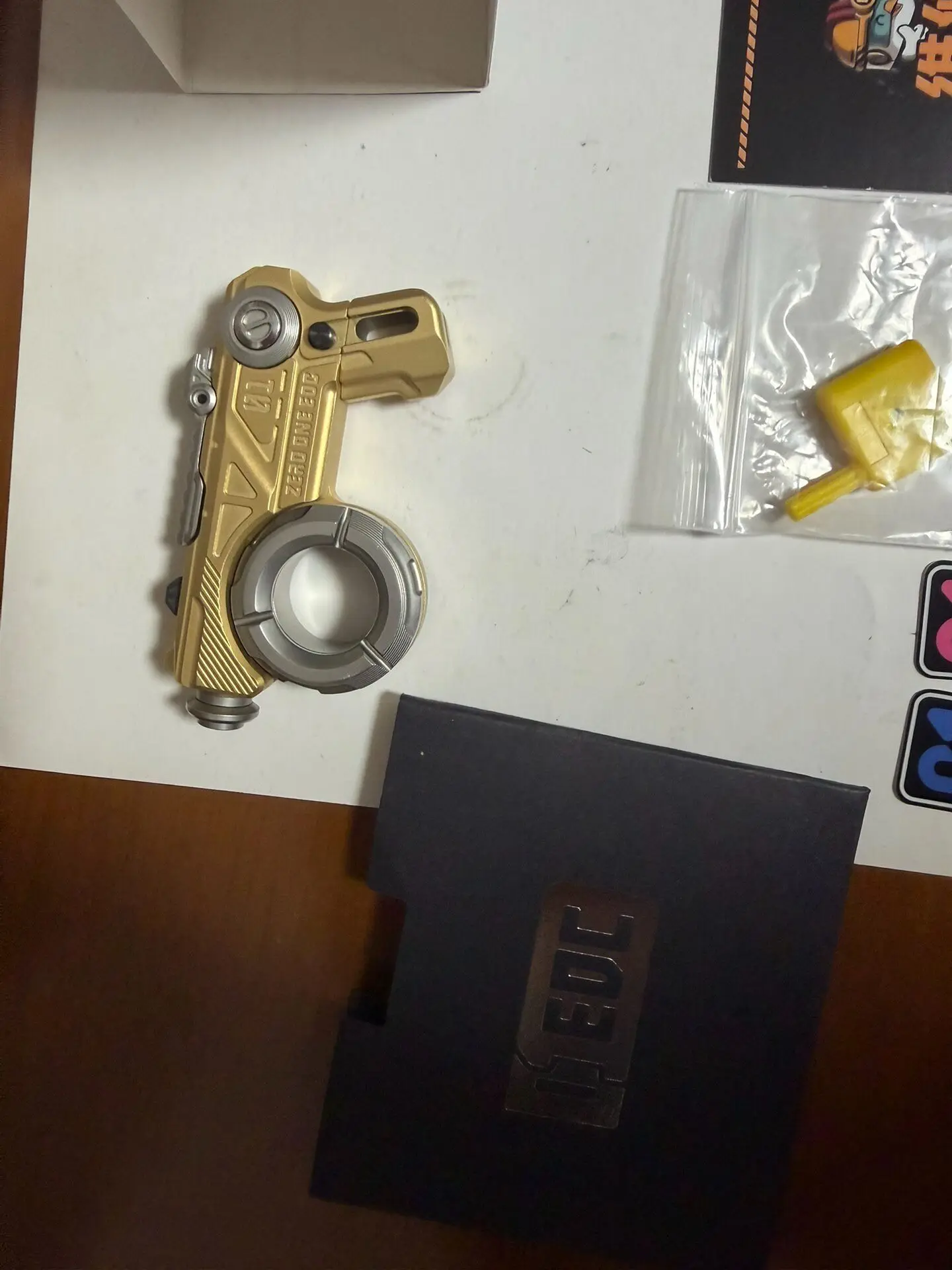 Used EDC Space Rider edc Gold Titanium Plus Stainless Steel Version EDC Decompression Toy