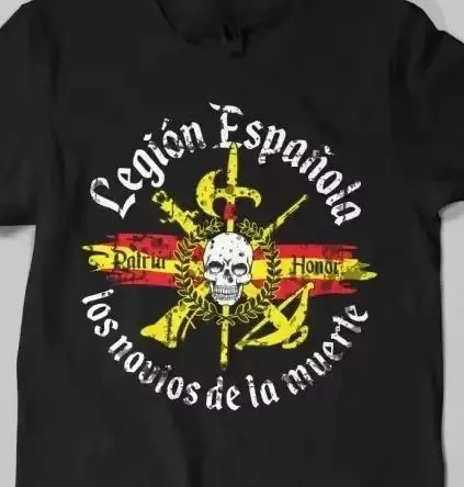 Legión Española NOVIOS DE LA MUERTE Men T-Shirt Short Sleeve Casual 100% Cotton Shirts Size S-3XL