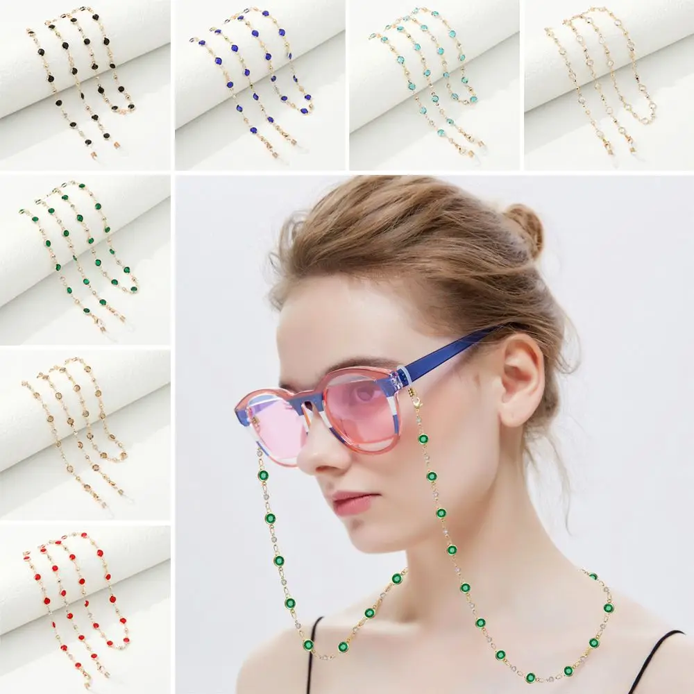 Vintage Crystal Glass Beads Glasses Chain Glasses  Eye wear Accessories Eyeglass Lanyard