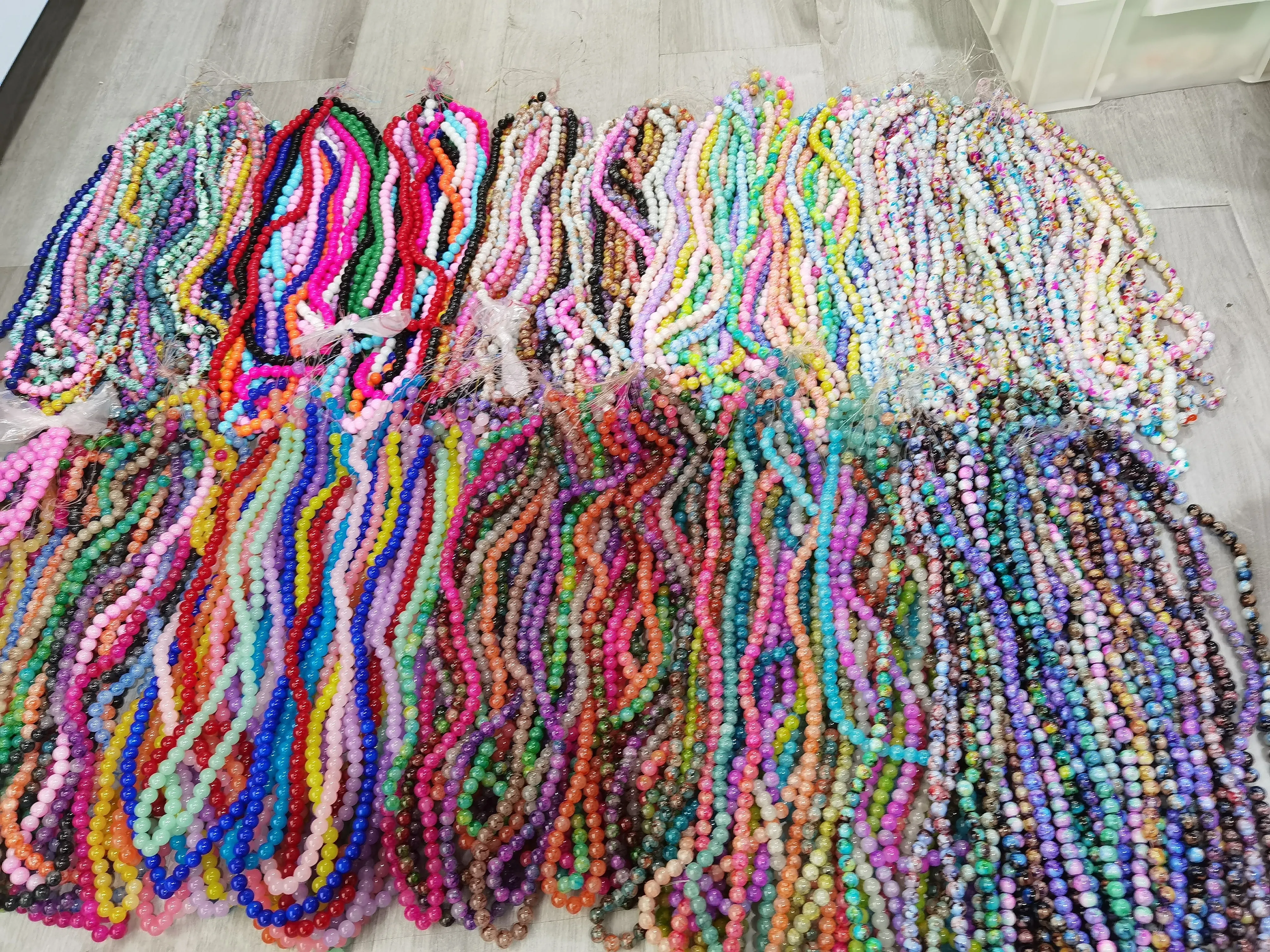 

1000 Strand Mixed Glass Beads 40pcs each strand in 10mm for Women DIY jewelry M1000 shipping 20~30 days