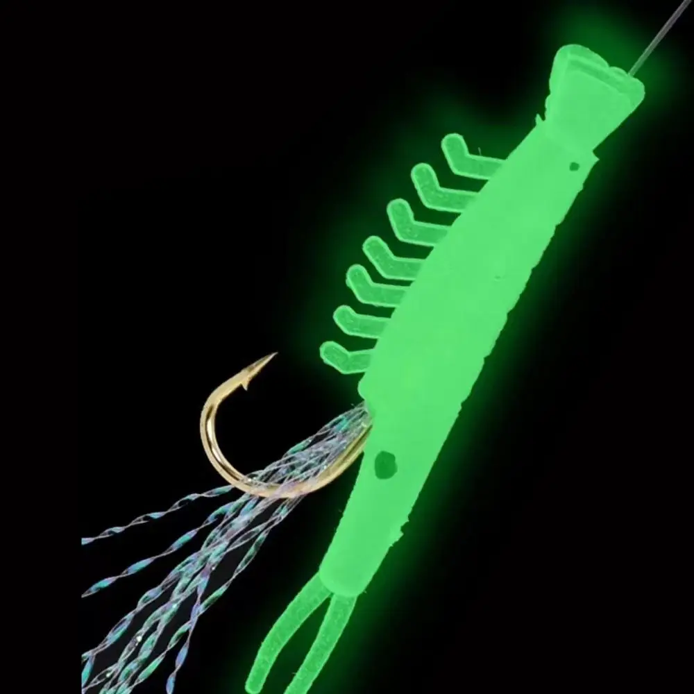 الملونة الصيد بهرج الكارب المطاط السحر Sabiki سلسلة السنانير الذهبية هوك الذهبي عصابة يتناول الطعوم المحيط شاطئ الصيد #6