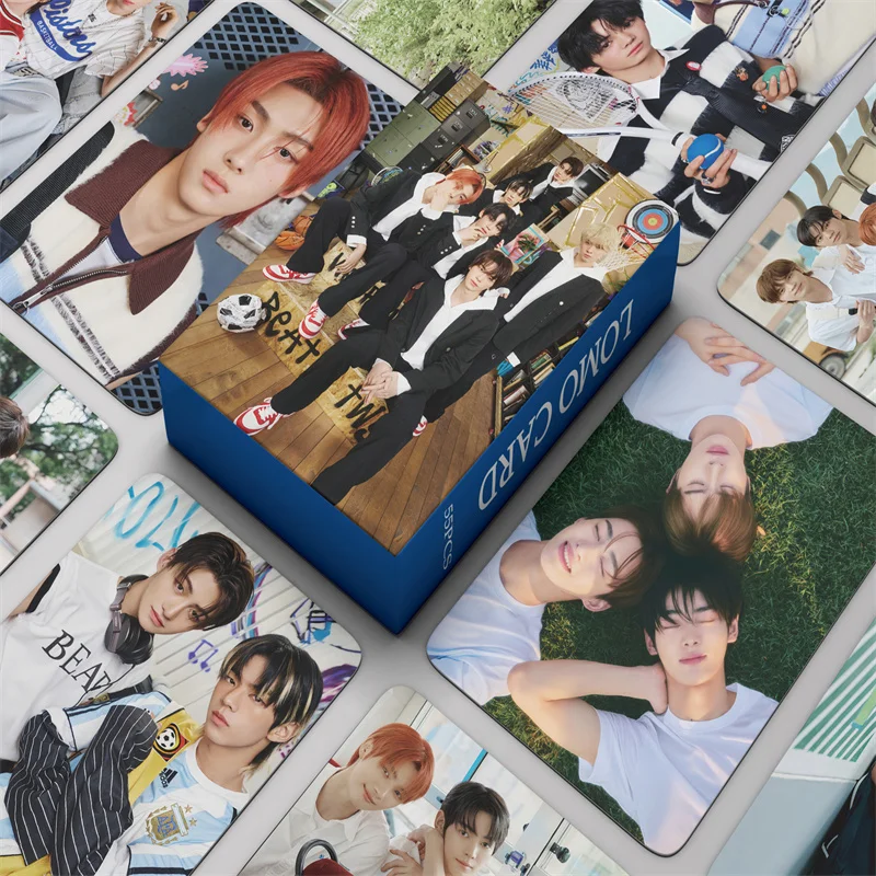 55Pcs/Set Kpop Idol TWS New Album SUMMER BEAT HD Printd Photocards SHINYU DOHOON YOUNGJAE HANJIN JIHOON Lomo Cards Fans Gifts