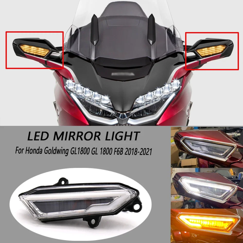 

Big Promotion! Motorcycle LED Front Side Turn Signal Indicator Lights for Honda Goldwing GL1800 F6B 2018 2019 2020