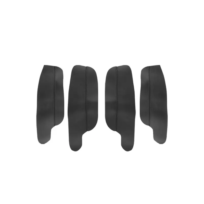 For VW Golf 6 2010 2011 2012 2013 4pcs Car Door Armrest Panel Microfiber Leather Protection Cover Trim