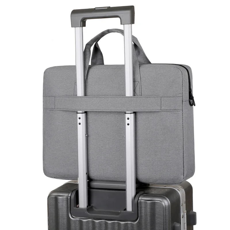 الرجال 15-16 بوصة حقيبة لابتوب سعة كبيرة حقيبة أعمال حقيبة داخلية تخزين حقيبة كتف مفردة أكسفورد القماش للصدمات #4