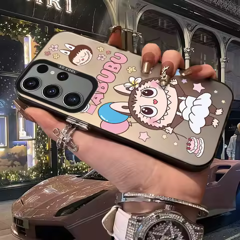 L-Labubu Frosted Case for Samsung Galaxy A36 A35 A34 A32 A30 A26 A25 A24 A23 A22 5G 4G A20 A16 A15 A14 A13 A12 Acrylic Cover