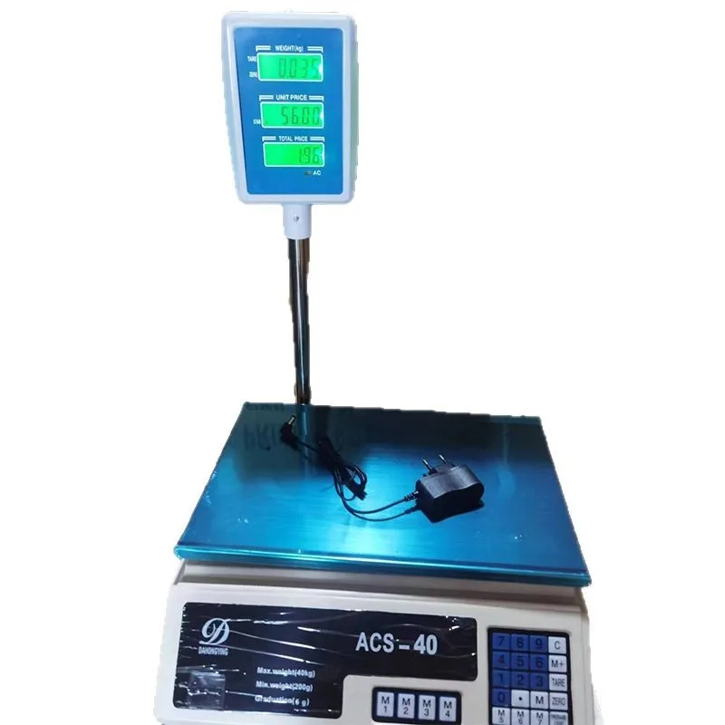 High Precision Digital Weighing Meter, Food Commodity Scale for Vegetable Fruit Retail Weighing