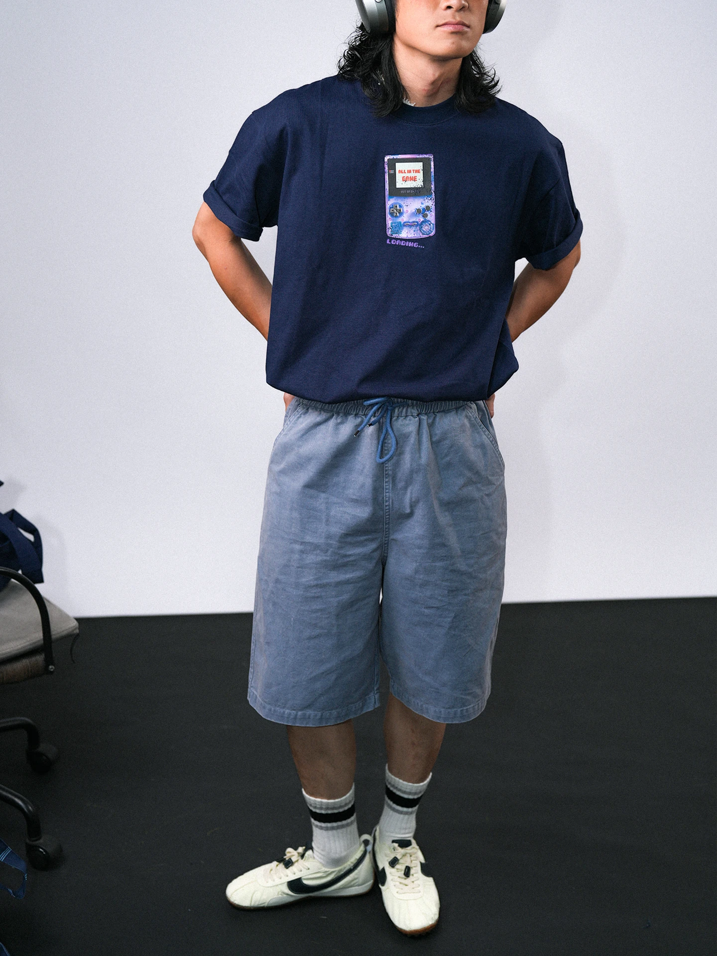 Loose Cotton Work Pants Vintage Washed Casual Short Shorts Six Parts of the Leg Are Covered by the Pants Summer Youth Fashion