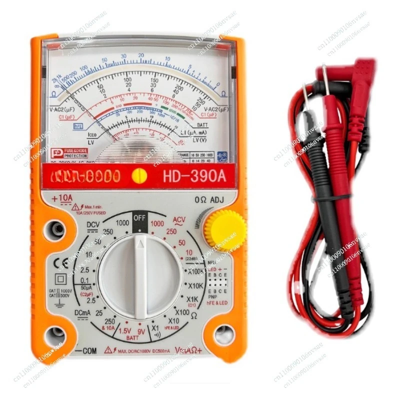 

HD-470A/390A/390A+/390D аналоговый мультиметр высокоточный механический электрик указатель для домашнего обслуживания мультиметр