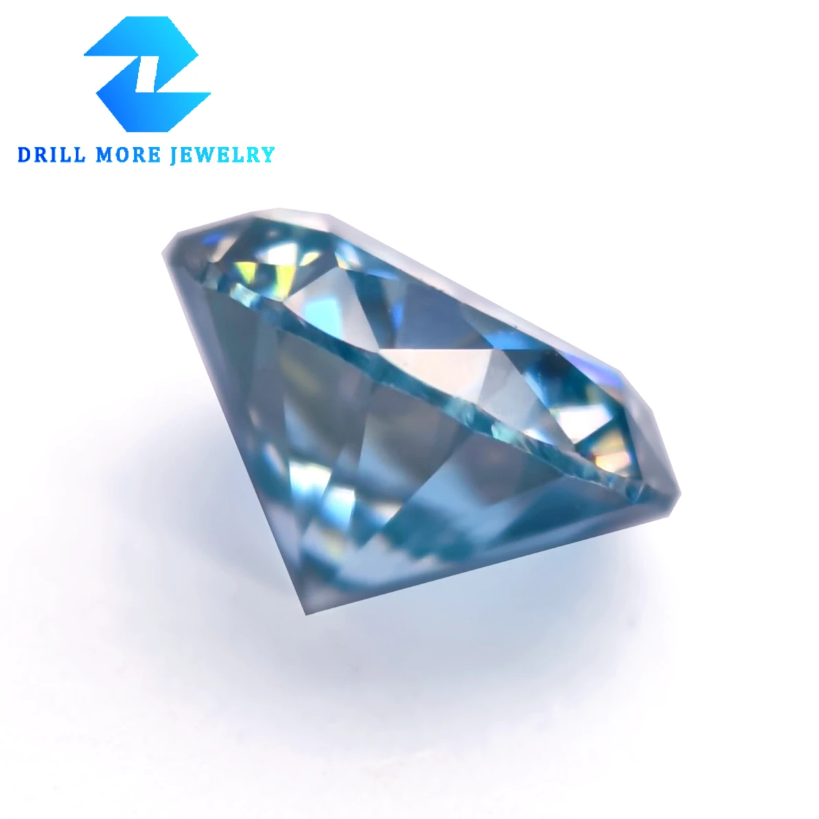 

Муассанит лабораторной выращки 0.5-3.0 карата, морской синий, круглая огранка, VVS1, сертифицирован GRA, проходит тест на алмазный тестер, для изготовления ювелирных изделий своими руками