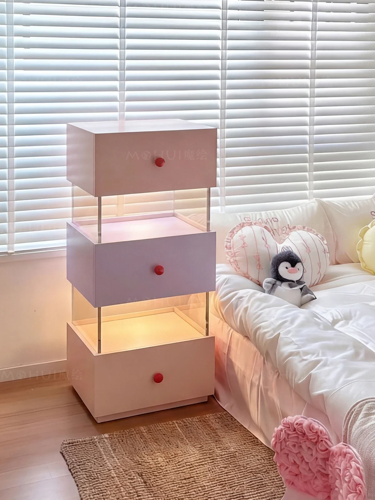 Dopamine, household, showcase, bedroom, figure display, storage cabinet, small, side cabinet