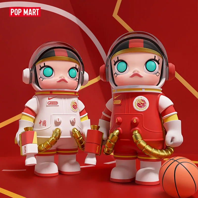 

POPMART MEGA SPACE MOLLY 100% China Women's National Basketball Team Collection Toys Kawaii Ornaments Figurines Home Decor Model