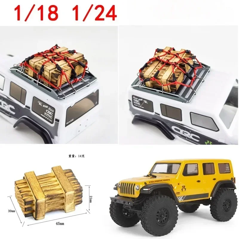 

1/18 1/24 деревянная коробка с имитацией сцены для TRX4-M SCX24 FMS FCX24 MINIZ, имитация альпинистского автомобиля
