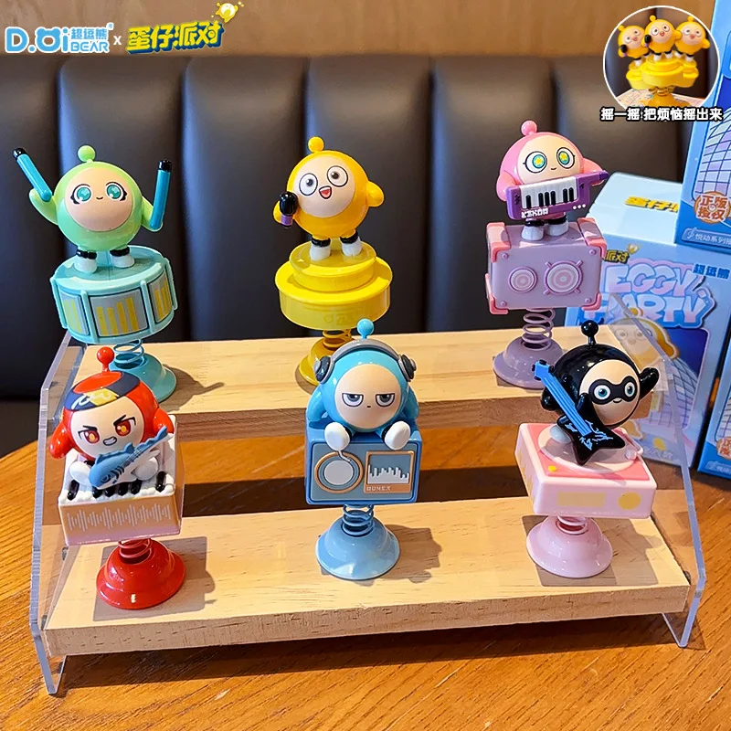 New Genuine Egg Party Rocking Music Series Blind Box Desktop Decorations Doll Car Ornaments Anime Peripheral Toys Kawaii