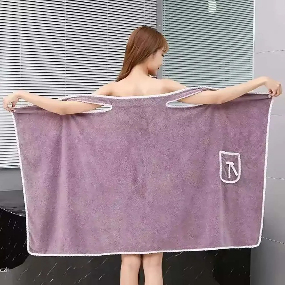 Womens Bath Towels Girls Wearable 150x80cm Fast Drying Bathing Beach Spa Bathrobes Wash Clothing, Shower Bath And Gym Towel