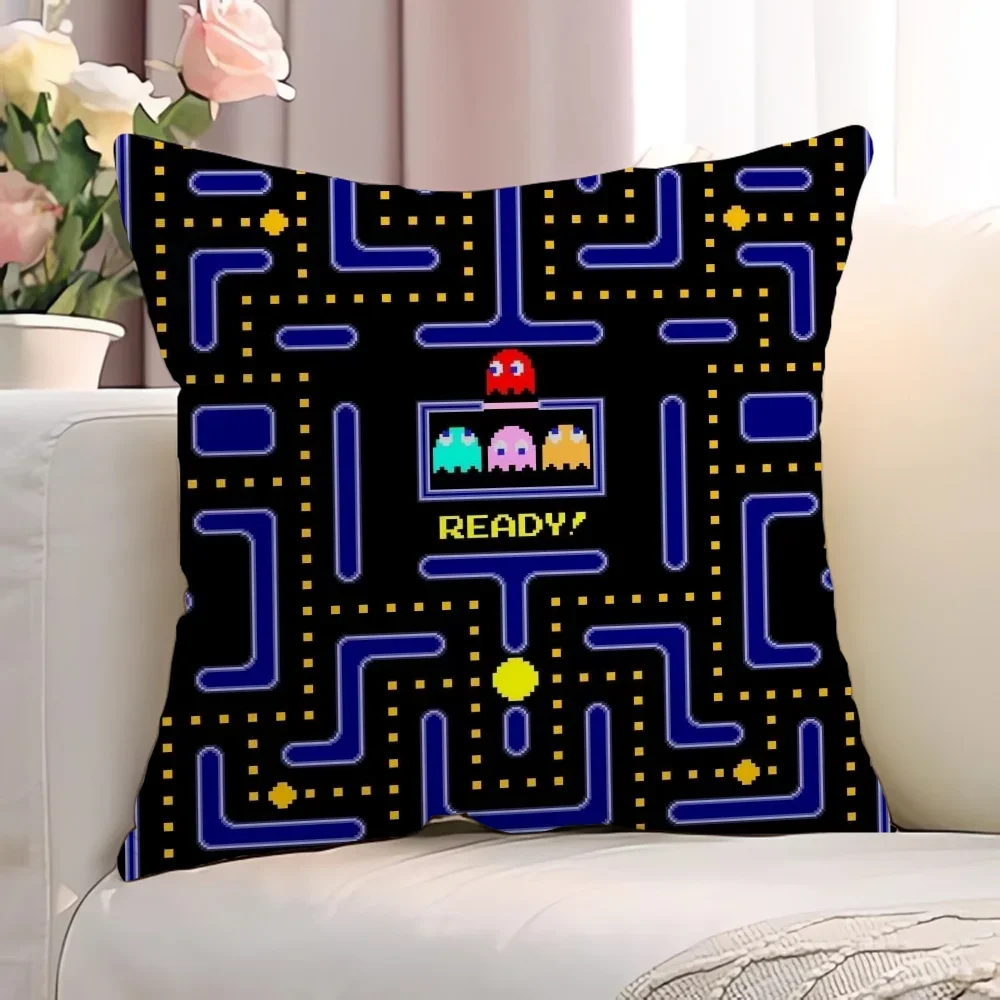 P-Pac-ManS Covers for Bed Pillows Chair Cushion Cover 45x45cm Decorative Pillowcase Lounge Chairs Short Plush Cushions Pillow