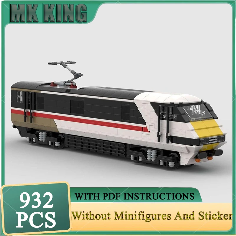 

Модель железнодорожного поезда, модель Moc, строительные блоки, технология поезда, кирпичи, рождественские игрушки для сборки «сделай сам», подарки для заключения