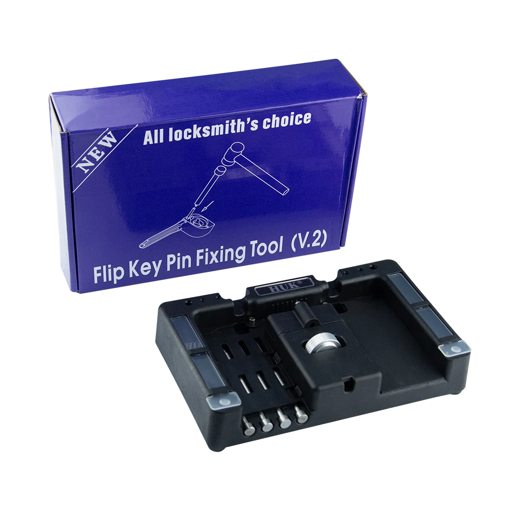 CHKJ per HUK Key Fixing Tool Flip Key Vice di Flip-key Pin Remover con 4 Pin Car Key Repair smontare lo strumento del fabbro