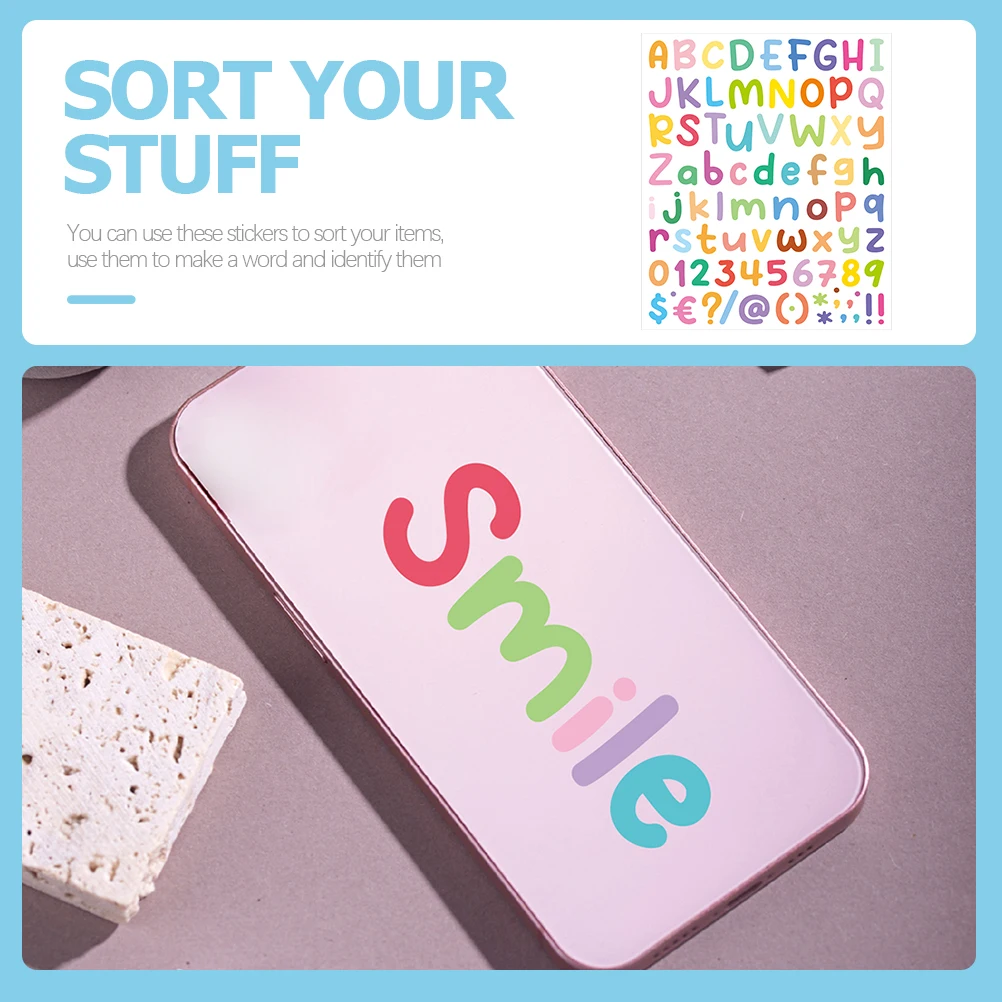 

10SheetsVinylLettersNumbersStickersSelfAdhesiveScrapbookingKitClearDesignPracticalDurableFolderLabel