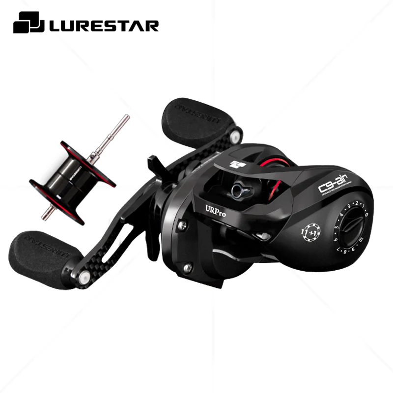

Lurestar C9 Air BFS Ultralight Baitcasting Fishing Reel Double Spool Carbon Fiber Body 11+1bb Carbonfiber Braking Special Guider
