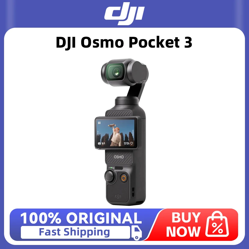 DJI Osmo Pocket 3 Pocket-Sized New 1-Inch CMOS &4K/120fps 2-Inch Rotatable Screen & Smart Horizontal-Vertical Shooting In stock