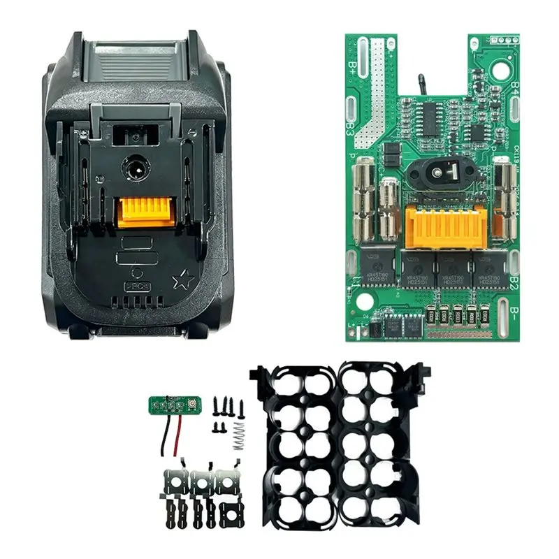 SOFT-For 10X21700 Battery Case Kit- Dual Protection Board, 4Toll High-Power Full Decoding For Power Tools