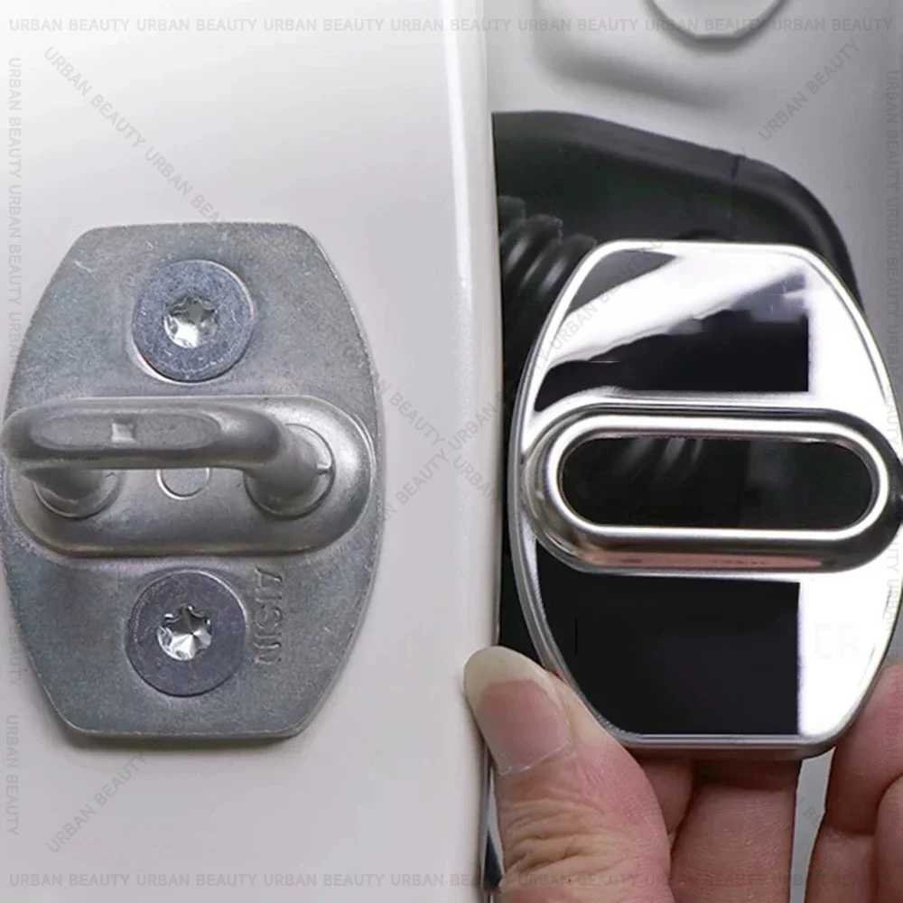 For GEELY Coolray Escape SX11 2022 2023 Accessories Auto Car Door Lock Protect Cover Emblems Case Stainless Steel Decoration