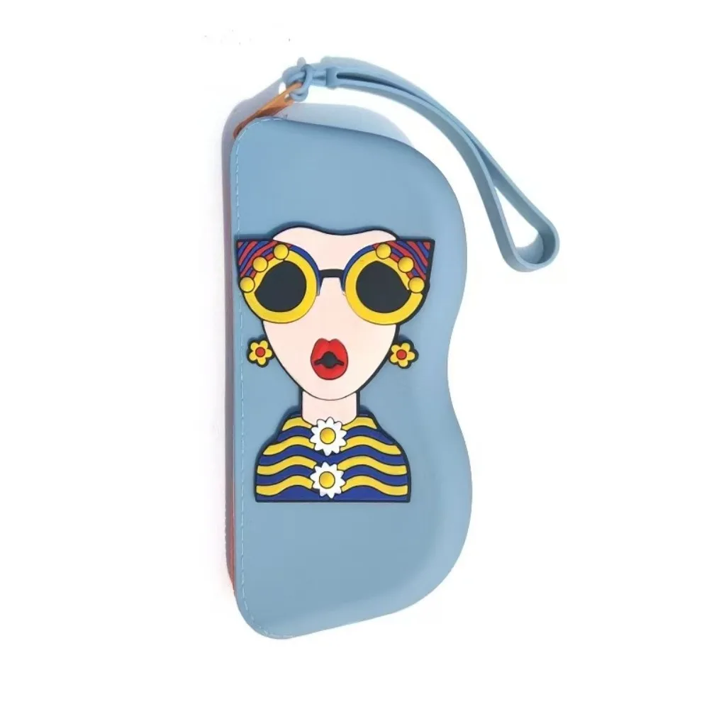 

Simple Multifunctional Silicone Glasses Bag Waterproof Dustproof Sunglasses Storage Bag Cartoon Coin Purse Small Items Bag Male