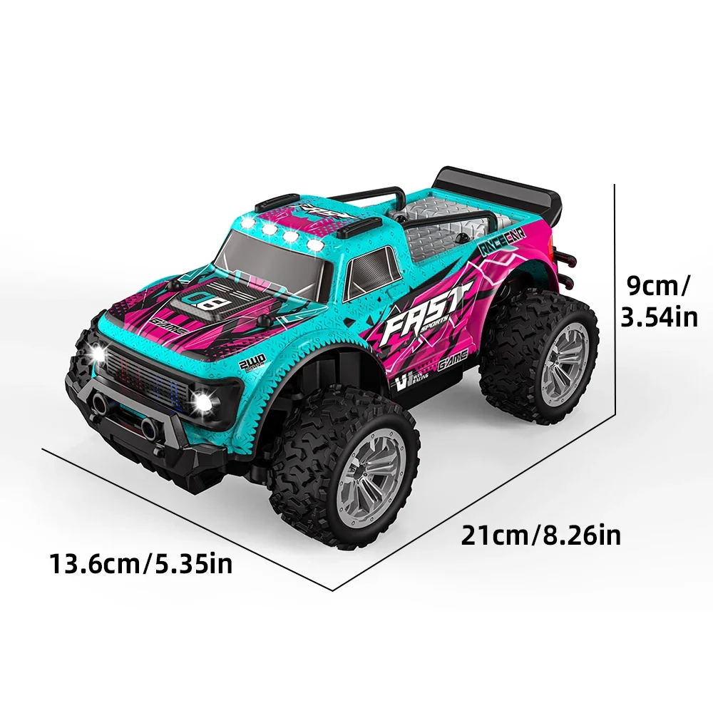 KF24 Remote Control Off-Road Stunt Vehicle High Speed Racing Car With Light Strong Grip Electric Drift Car Toys For Kids Gifts
