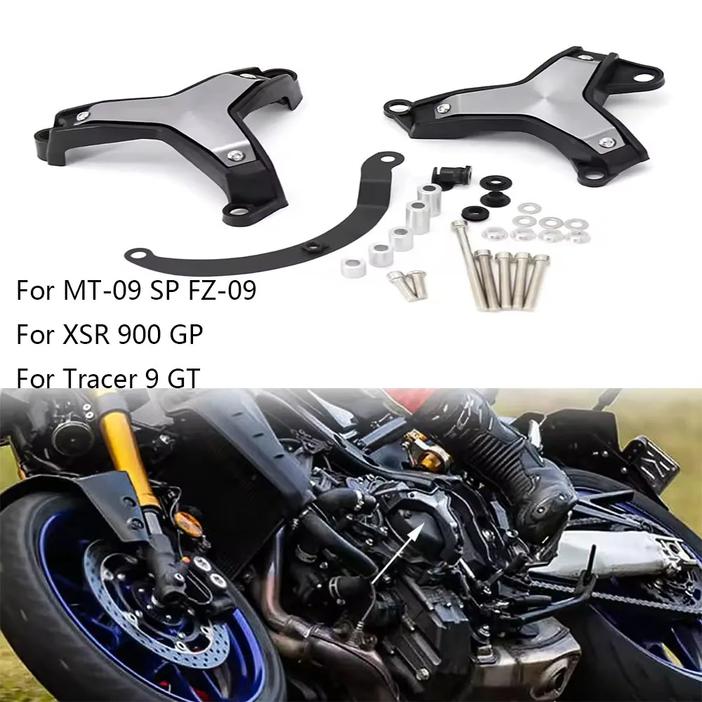 2024 NEW Motorcycle Parts For Tracer 9 GT MT-09 XSR900 Tracer Side Sliders Engine Guard Protection Crash Pads