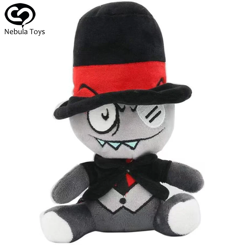 

Ameshop Villainous Black Hat Plush Doll Cotton Doll Anime Merchandise Collection Soft Doll Cute Room Decora Toy Birthday Gift