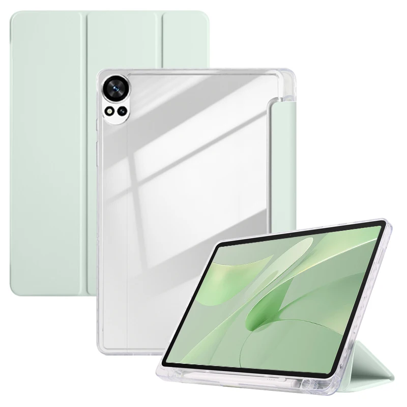 Für Huawei Matepad 12x Fall mit Stift Halter Trifold Leder Klar Harte Rückseite Stand Abdeckung Für Funda Huawei Matepad 12x12x Fall